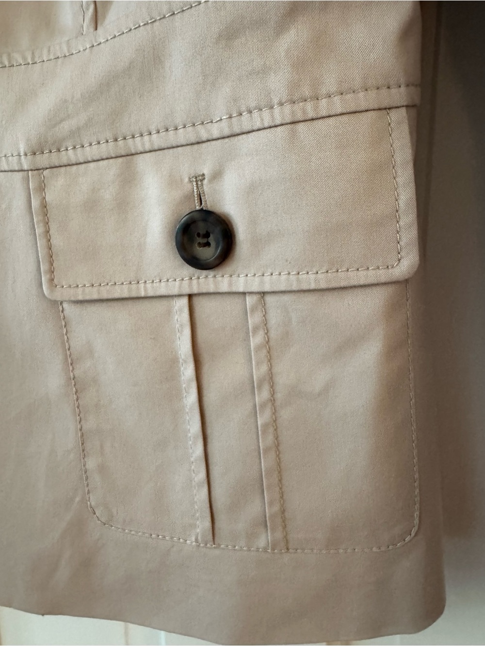 Pendelton Beige Cotton Blend Utility Jacket - Picture 4 of 7